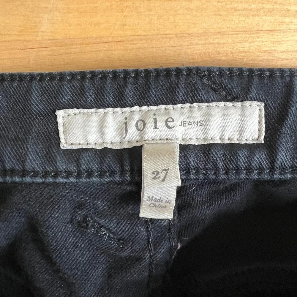 Joie Jeans Park Skinny Black Cargo Pants Ankle Zip Size 27 Utility Moto - Picture 7 of 13